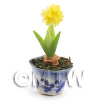 Dolls House Miniature Yellow Hydrangea