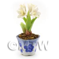 Dolls House Miniature White Lilly 