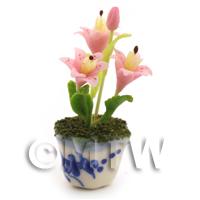 Dolls House Miniature Pink Lilly 