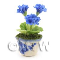 Dolls House Miniature Blue Geranium  