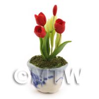 Dolls House Miniature Red Tulip 