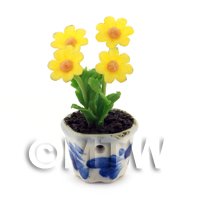 Dolls House Miniature Yellow African Daisy 