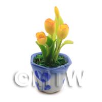 Dolls House Miniature Yellow Tulips 