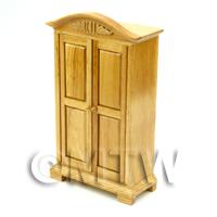 1/12th scale - Dolls house Miniature Solid Wood Pine Wardrobe 