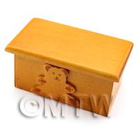 Dolls House Miniature Childrens Wooden Toy Box