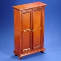 Dolls house Miniature Mahogany Wardrobe