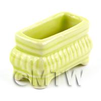 Dolls House Miniature Garden Lime Yellow Flower Box / Planter