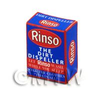 Dolls House Miniature Blue Rinso Box