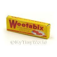 Dolls House Long Red And Yellow Weetabix Box