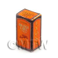 Dolls House Miniature Lyons Orange Label Tea Box 