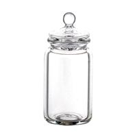 Dolls House Miniature Large Hand Blown Glass Jar With Lid