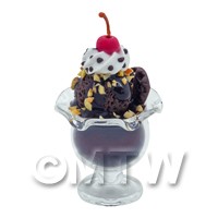  Dolls House Miniature Chocolate Layered Sundae 