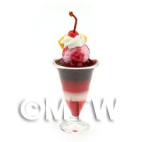 Miniature Strawberry and Cream Layered Sundae 