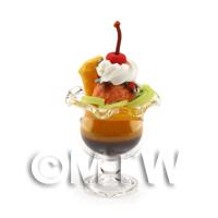  Dolls House Miniature Chocolate and Orange Mousse Sundae