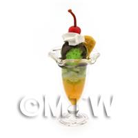  Dolls House Miniature Kiwi Ice Cream Sundae 