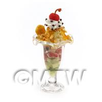 Dolls House Miniature Kiwi  and Mixed Berry Fruit Sundae