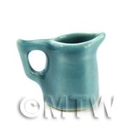 Dolls House Miniature Aquamarine 6 Sided Ceramic Water Jug