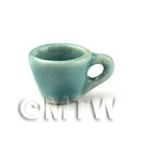 Dolls House Miniature Aquamarine Ceramic Tea Cup