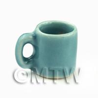 Miniature 12mm Aquamarine Ceramic Coffee Mug
