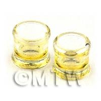 Dolls House Miniature Handmade Whisky Glass With a Shot of Whisky