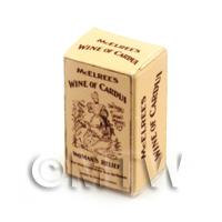 Dolls House Miniature McElrees Wine of Cardui Box 
