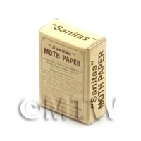 Dolls House Miniature Moth Papers Box