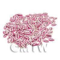 50 Pink Leaf Cane Slices - Nail Art (CNS05)