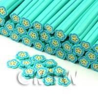 Handmade Pale Blue Flower Cane - Nail Art (CNC20)