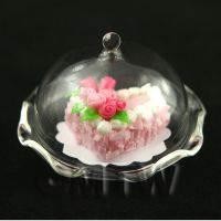 Minature Glass Cake Stand (C) and Pink Heart Cake set