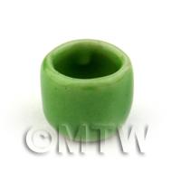 Miniature Ceramic Handmade Tiny Green Ceramic Flower Pot