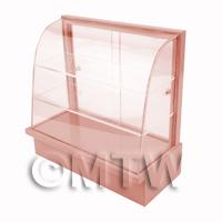 Dolls House Miniature Pale Pink Curved Top Wood Shop Display Stand
