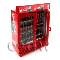 Dolls House Miniature Double Coca Cola Fridge / Cooler 