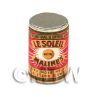 Dolls House Miniature Le Soleil Semi Fine Garden Peas Can (1890s)