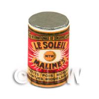 Dolls House Miniature Le Soleil Normal Garden Peas Can (1890s)