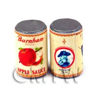 Dolls House Miniature Burnam Apple Sauce Can (1930s)