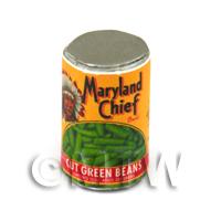Dolls House Miniature Maryland Chief Green Beans Can (1930s)