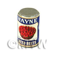 Dolls House Miniature Wayne Diced Beets Can (1930s)