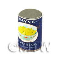 Dolls House Miniature Wayne Cut Wax Beans Can (1930s)