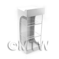 Miniature Wood And Perspex 2 Shelf Shop Merchandising Display 