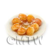 Miniature Belgian Pancakes with Toffee Sauce 