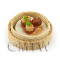 1/12th scale - Dolls House Miniature Handmade Dim Sum (Style 6)