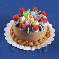 Miniature Strawberry And Oreo Cookie Rose Gateaux
