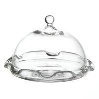 Dolls House Miniature Handmade Dome Shaped Glass Cake Stand