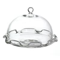 1/12th scale - Dolls House Miniature Glass Cake Stand With Fluted Bottom 