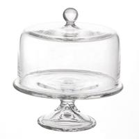 Dolls House Miniature Handmade Glass Rounded Top Cake Stand