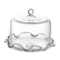 Dolls House Miniature Glass Cake Stand With Fluted Bottom