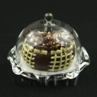 Miniature Glass Cake Stand (C) and Chocolate Lattice Cake set