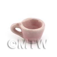 Dolls House Miniature Hint Of Pink Ceramic Coffee Cup