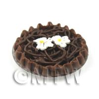 Dolls House Miniature Belgian Chocolate Tart