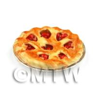 Dolls House Miniature Deep Filled Cherry Pie 